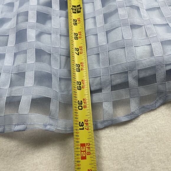 Babydoll Puff Sleeve Mini Dress Light Blue Sheer Princess Fairy Kawaii-S - Picture 8 of 13